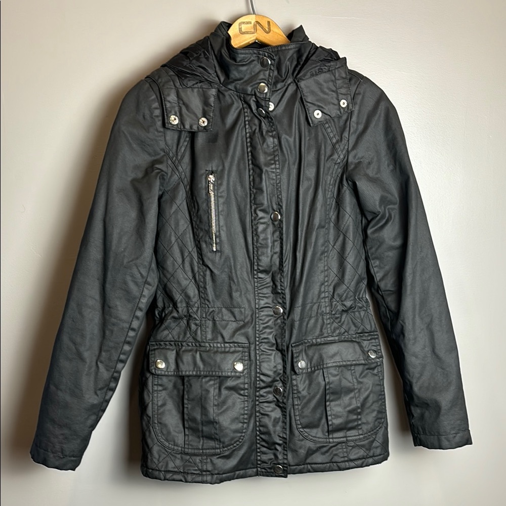 Black Utility Jacket with Water Resistant Fabric Dorothy Perkins